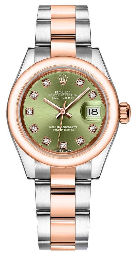 damen rolex grün